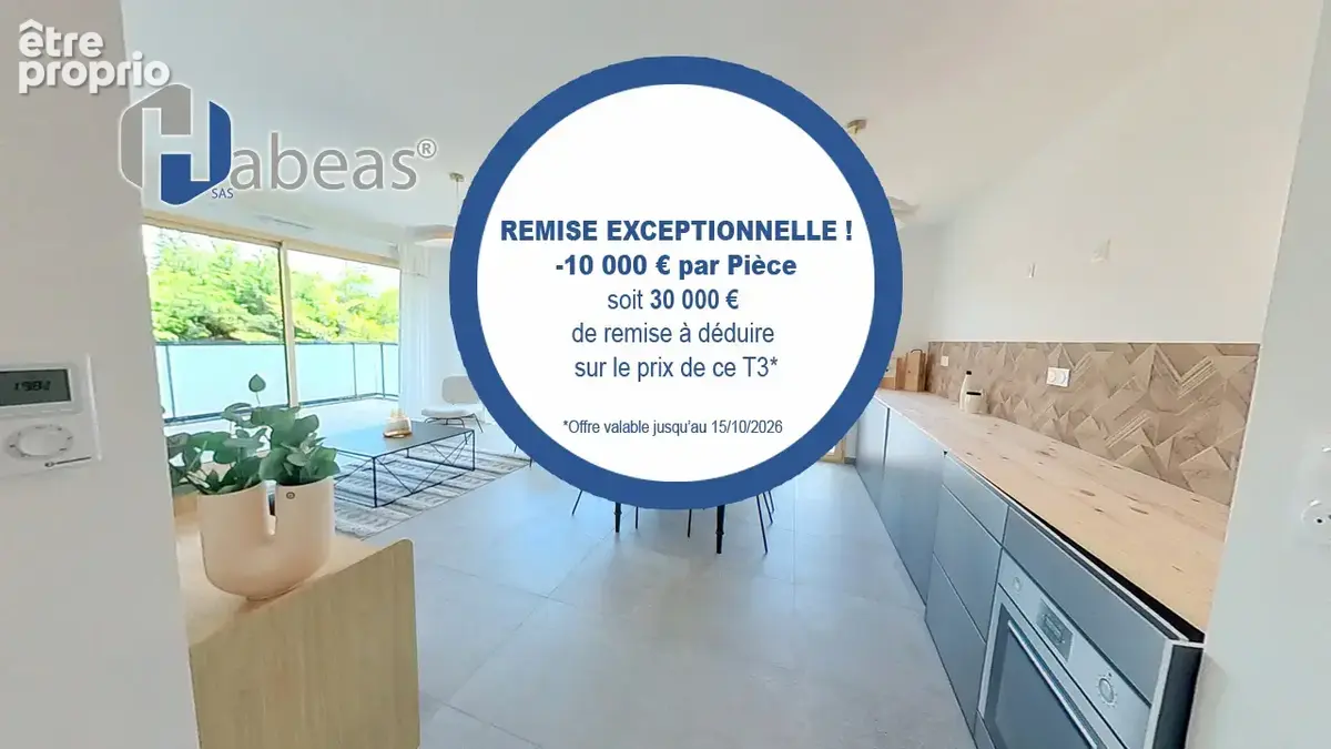 Appartement T3 de 60,50m² avec terrasse de  23m² - photo 3