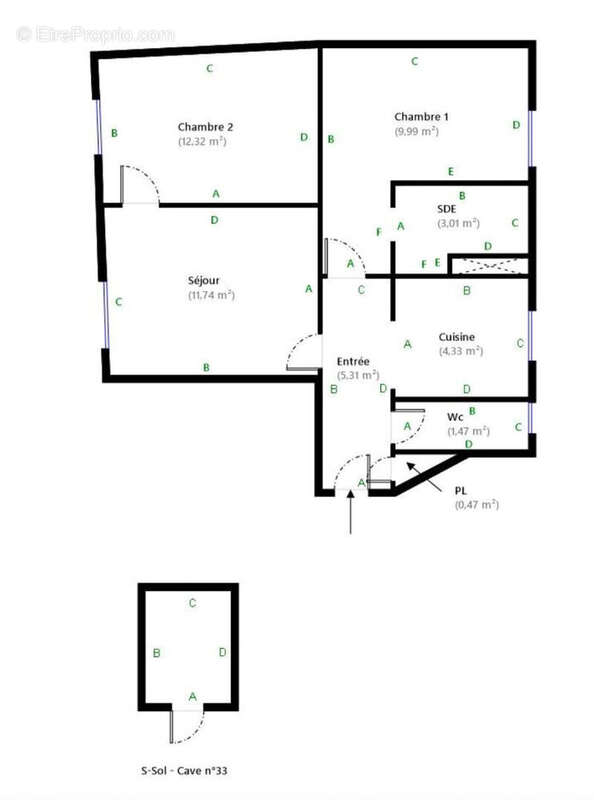 Appartement à PARIS-18E