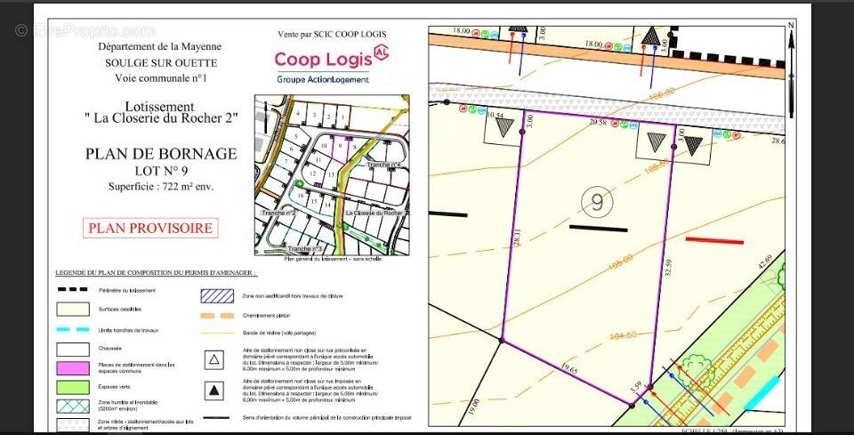 Terrain à SOULGE-SUR-OUETTE