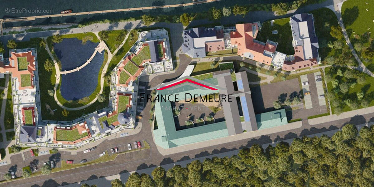 Plan masse de la résidence l&#039;Astéria - Appartement à CORMEILLES-EN-PARISIS