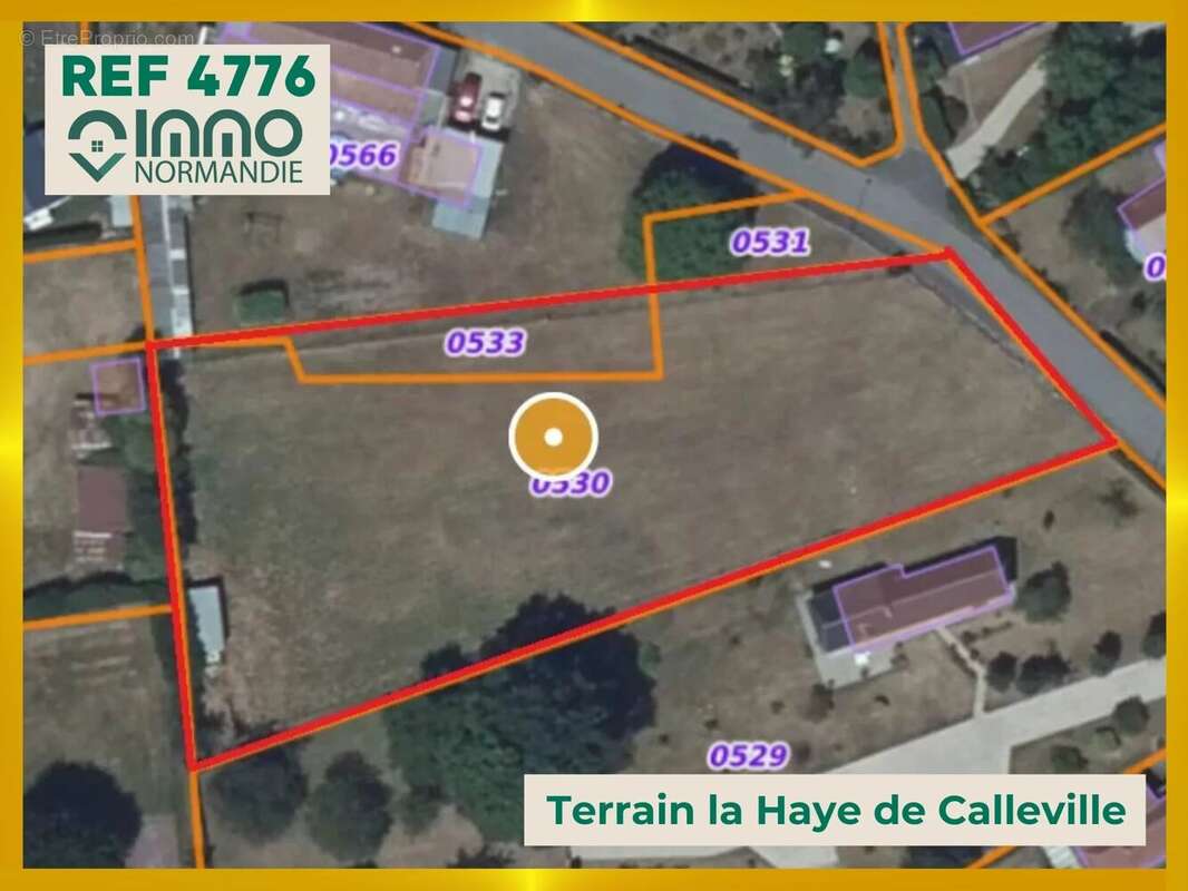 Terrain à LA HAYE-DE-CALLEVILLE