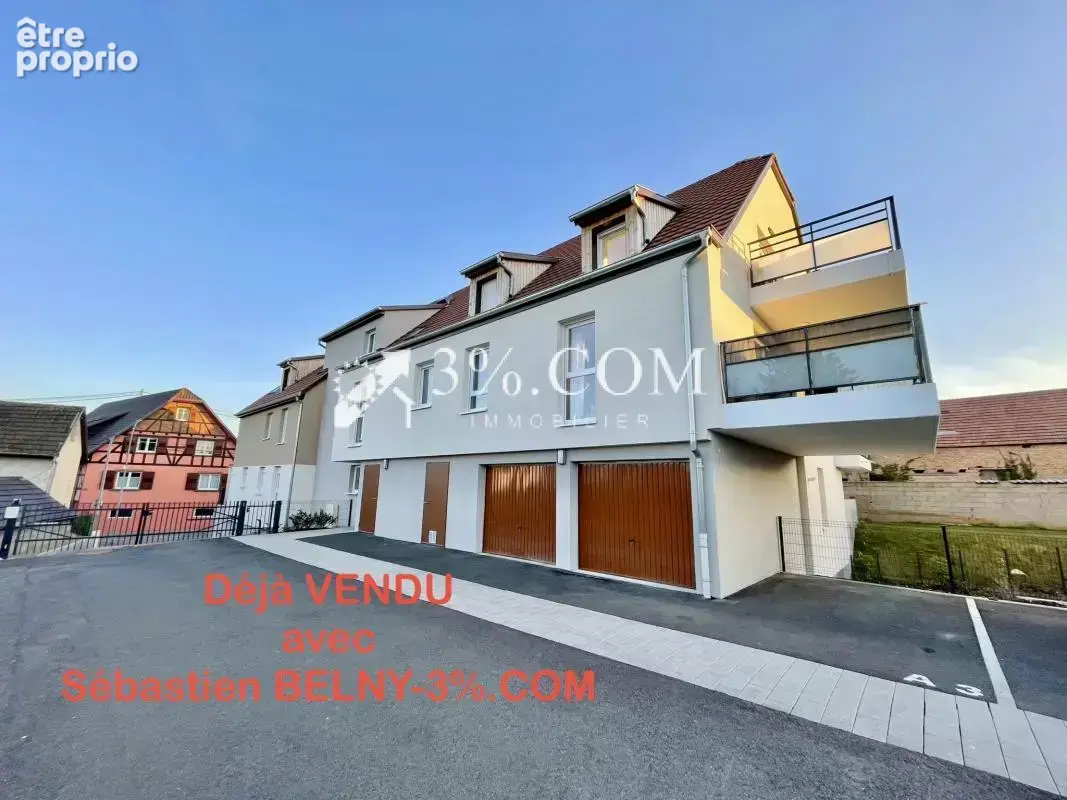 3%.COM - EXCLUSIVITÉ à QUATZENHEIM, F3 - 68m2,garage,parking - photo 1