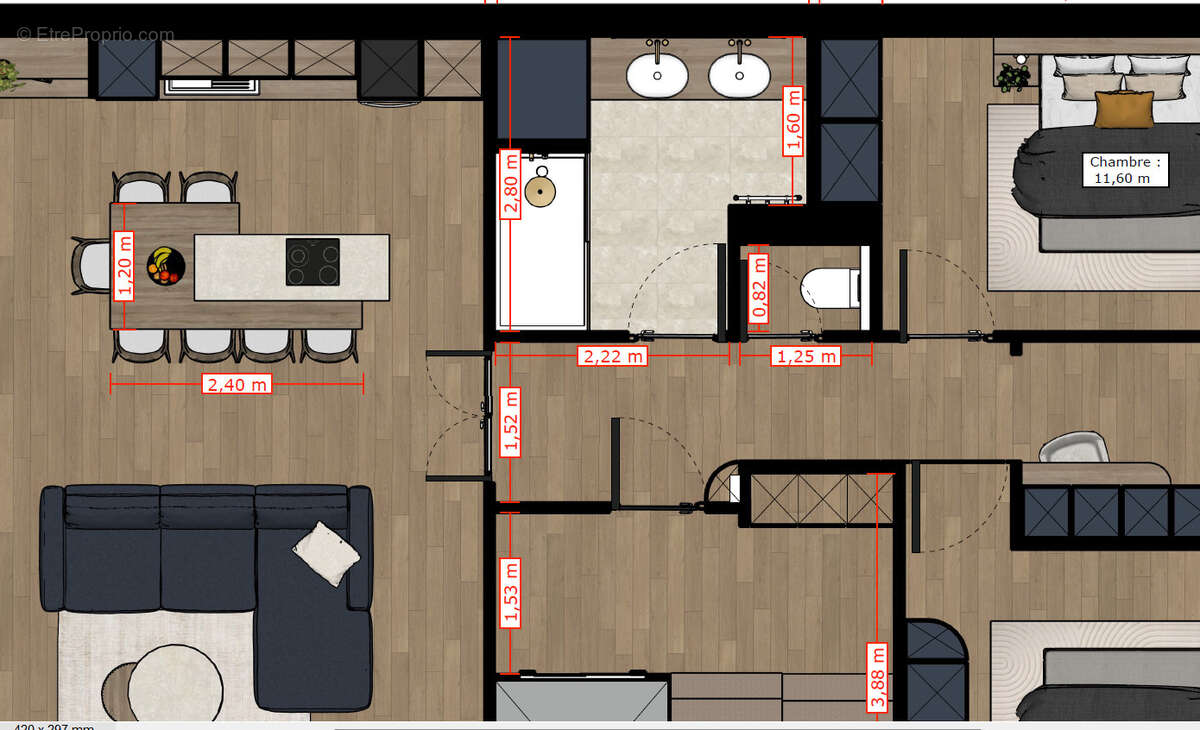 Appartement à MARCQ-EN-BAROEUL