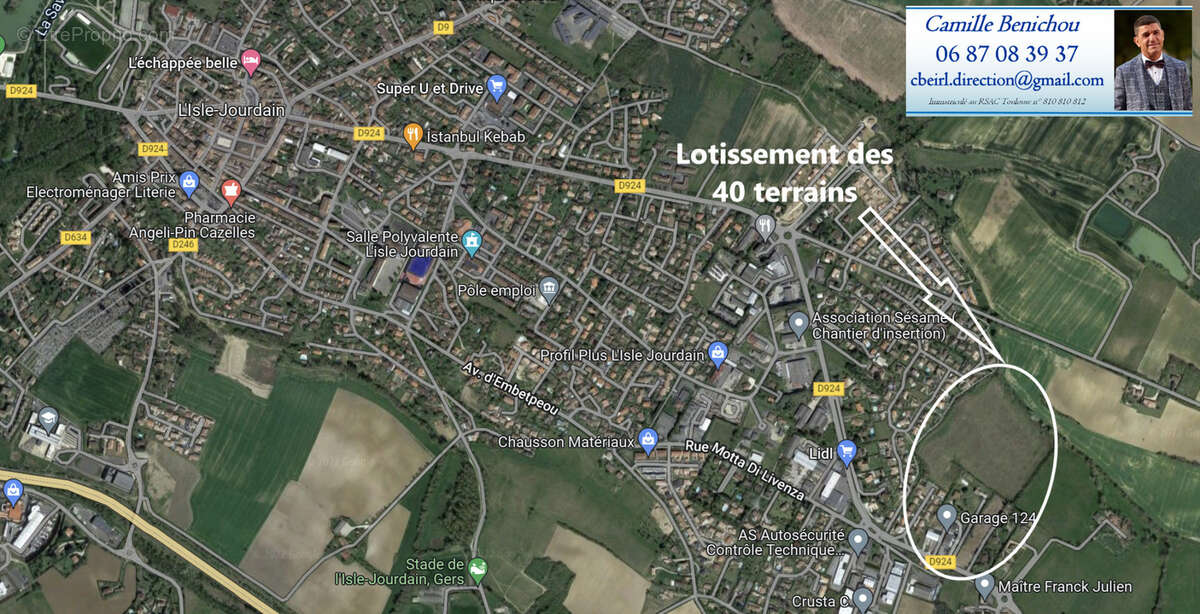 Terrain à L'ISLE-JOURDAIN