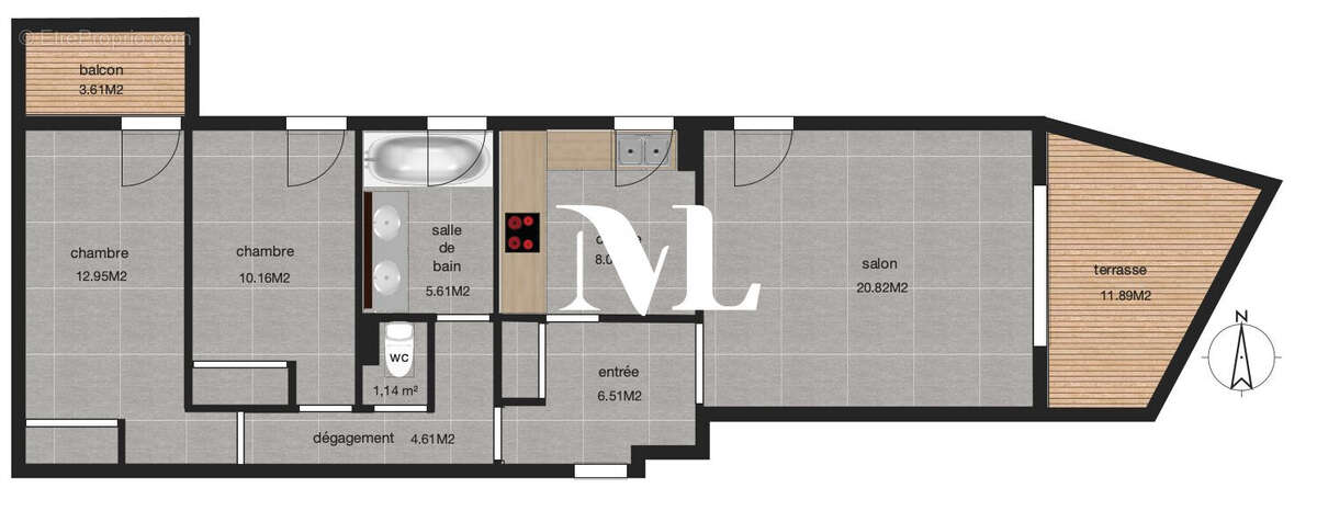 Appartement à MARSEILLE-11E