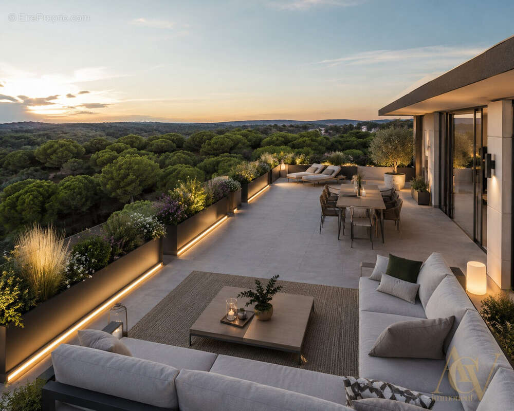 Grand 4 Pièces avec terrasse 100 m² Antibes 3 - Appartement à ANTIBES