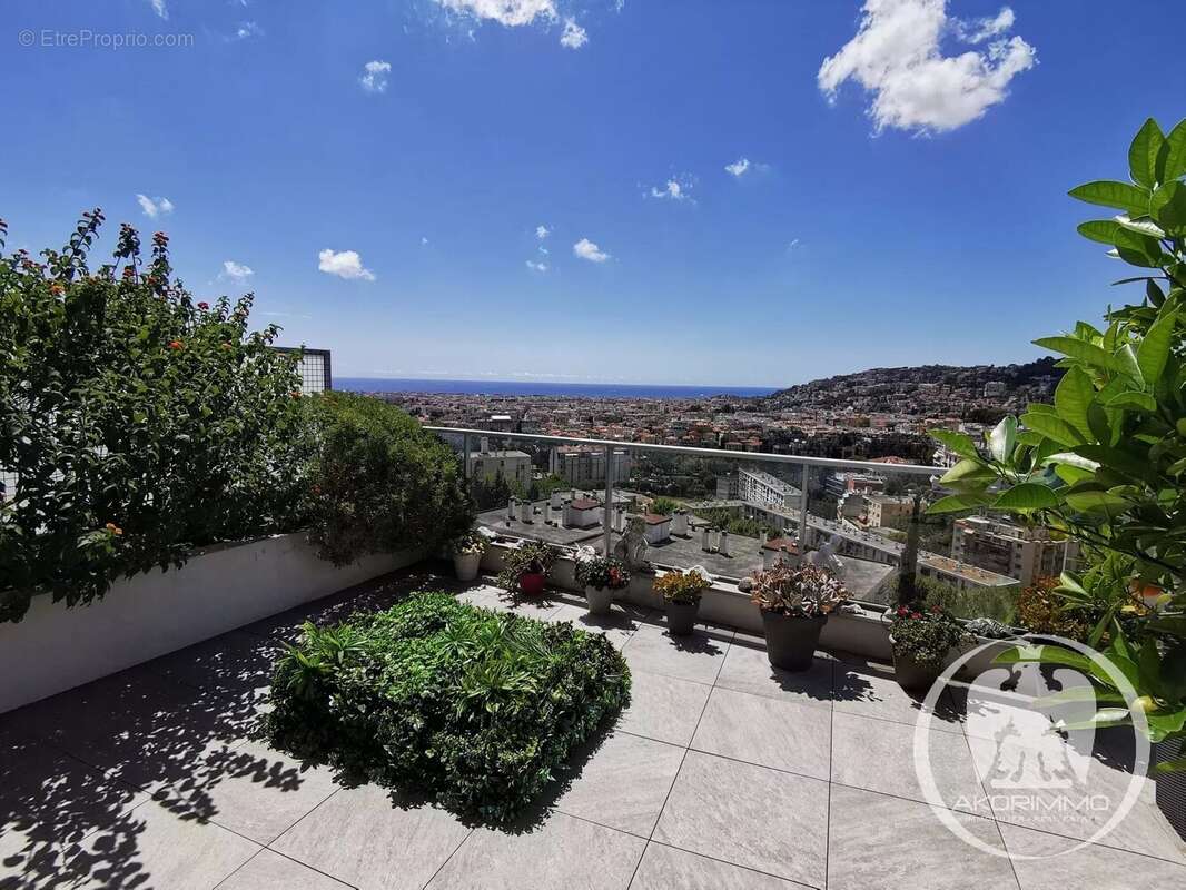 Nice chambrun 4 pieces dernier etage + terrasses - vue panoramique mer - chambrun - photo 9