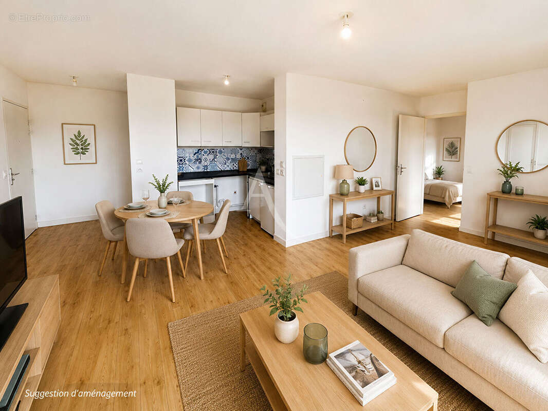 Appartement Nantes 2 pièces 43 m2 - Recteur Schmitt - terrasse - stationnement sécurisé - photo 3