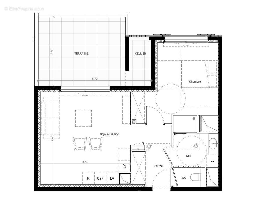 Appartement 47 m² à Baillargues  - photo 3