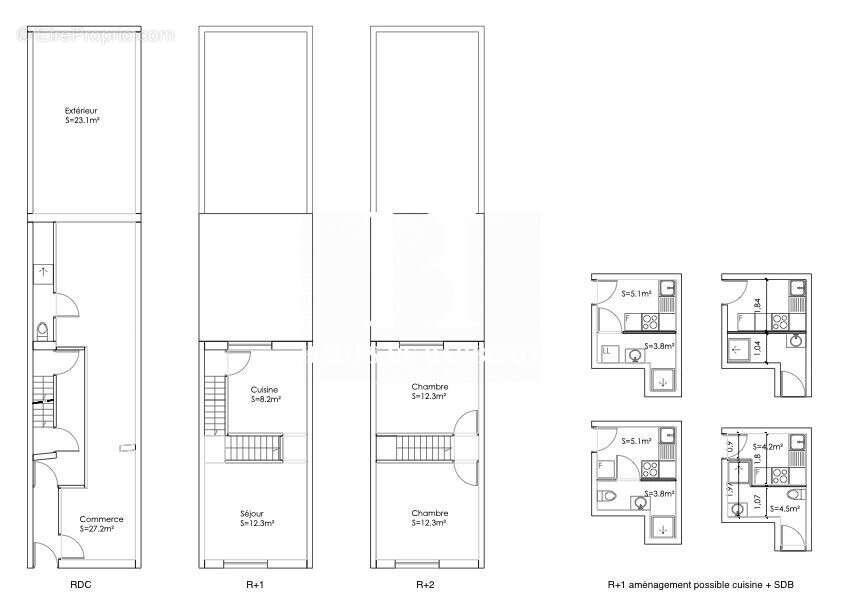 Schéma habitation - Appartement à CROIX