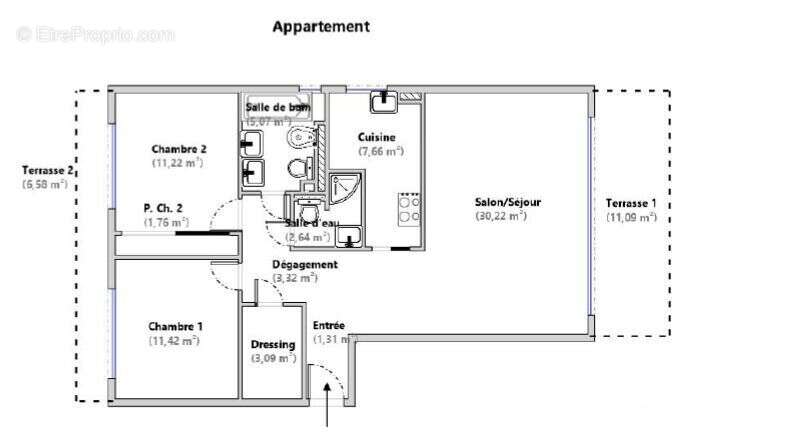 Appartement à VILLENEUVE-LOUBET