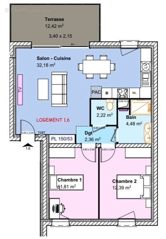 Appartement à CUVRY