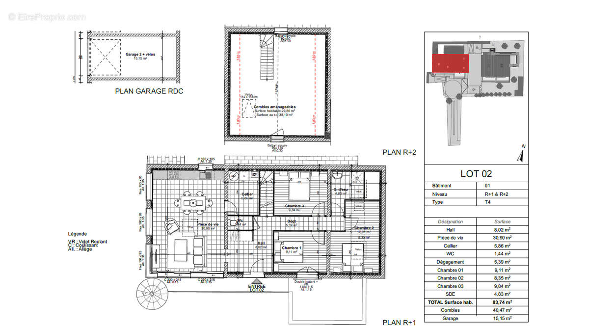 Appartement de  90m² / T5 /  en duplex  - proche plage. St Marc sur Mer - photo 11