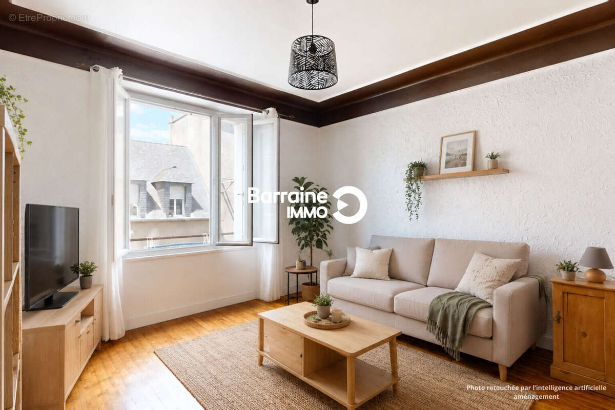 A vendre - barraine immo - appartement t3  64m²  st-michel brest - photo 2