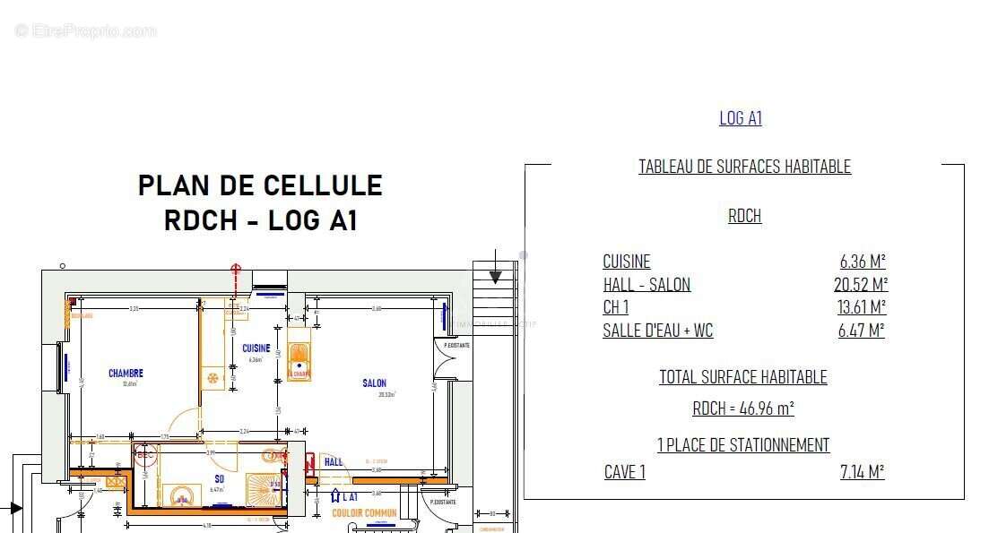 Appartement à SAINT-ETIENNE-DE-MONTLUC
