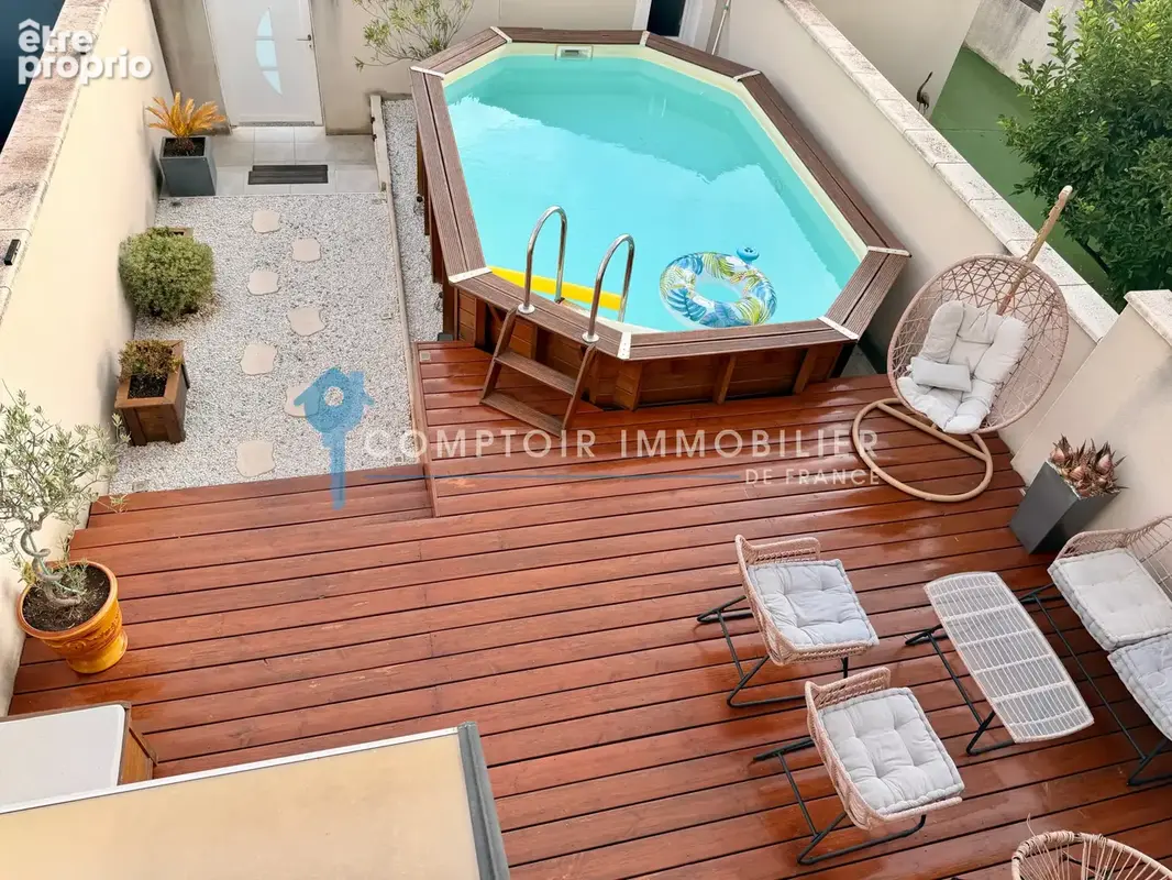 En exclusivité Villa de 2013, 95 m2 sur 164 m2 de terrain , piscine, 3 chambres vue dégagée proche collège - photo 7