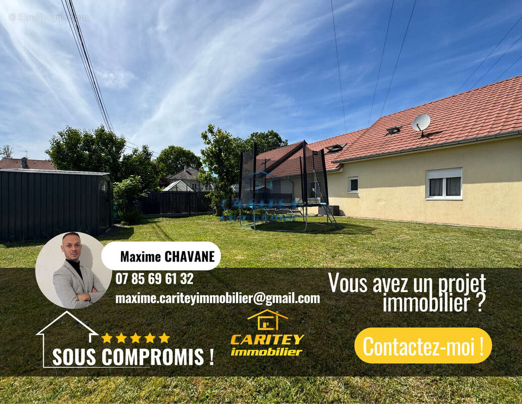 Maison mitoyenne, semi plain-pied de 130 m2 habitable avec 5 Chambres, sur 851m2 de Terrain à LURE - photo 2