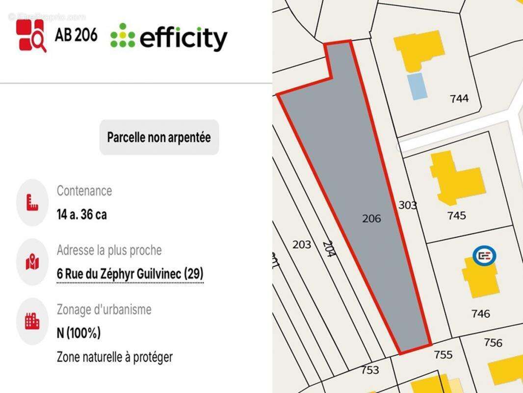 Terrain à GUILVINEC