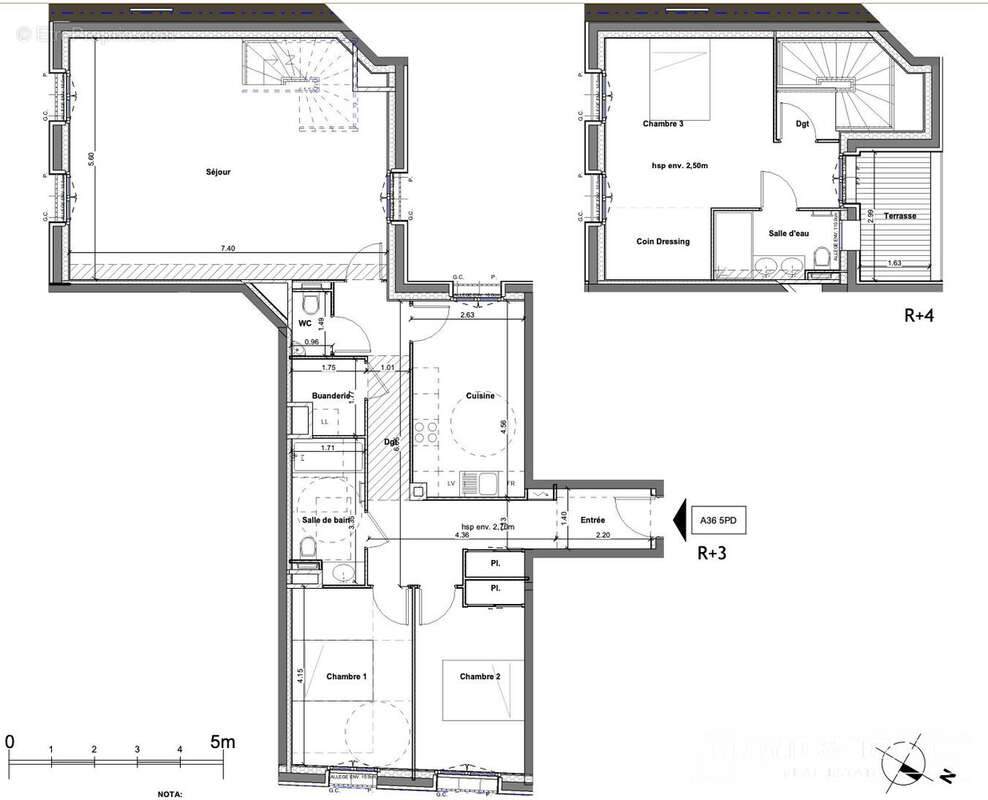 Appartement à PARIS-15E