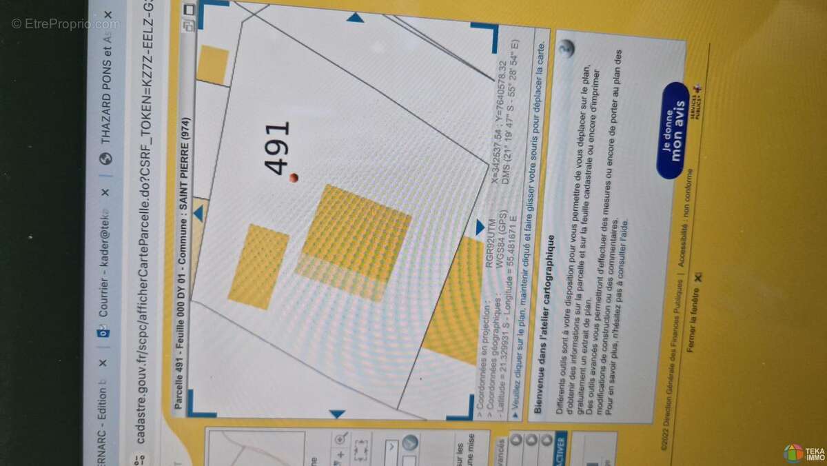 Terrain à SAINT-PIERRE
