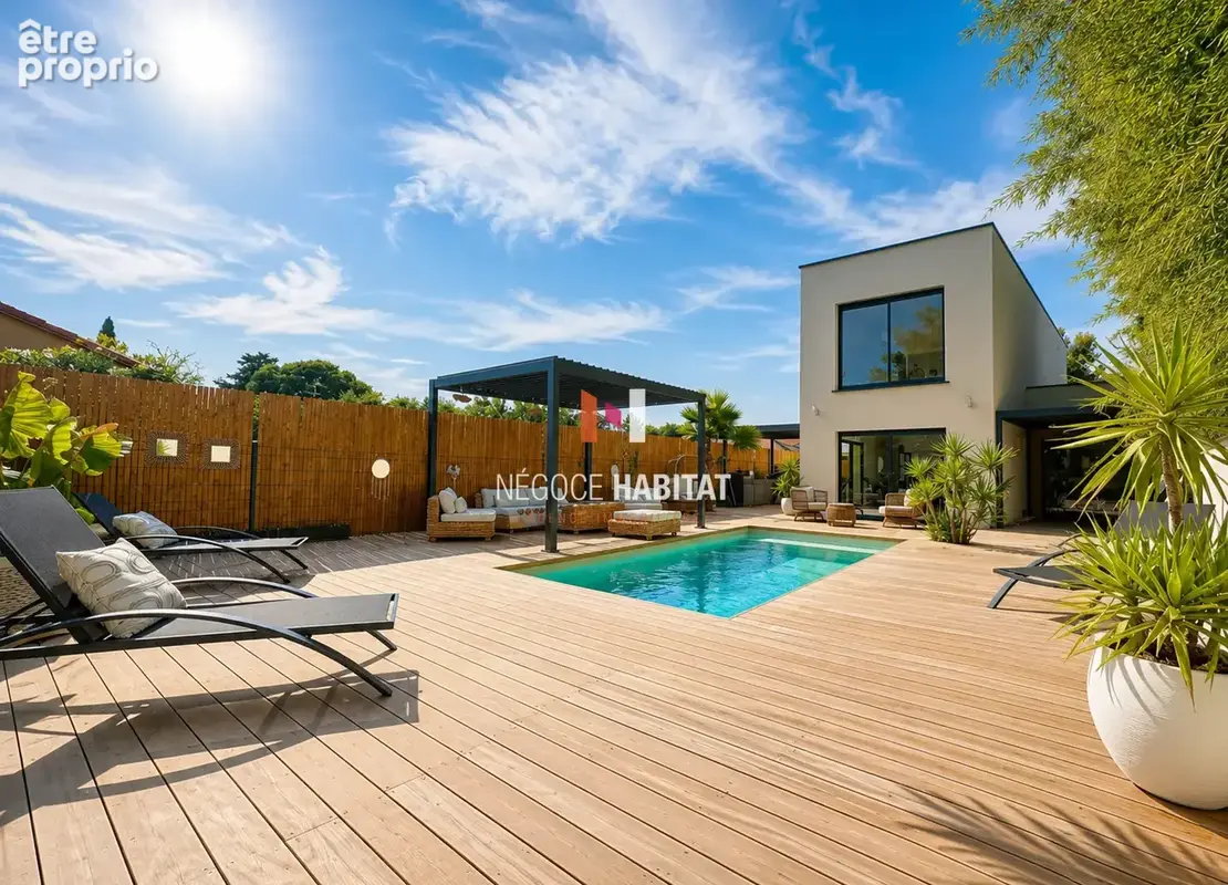 Villa T4 avec piscine à vendre - terrain de 435 m2 à Vendargues - photo 1
