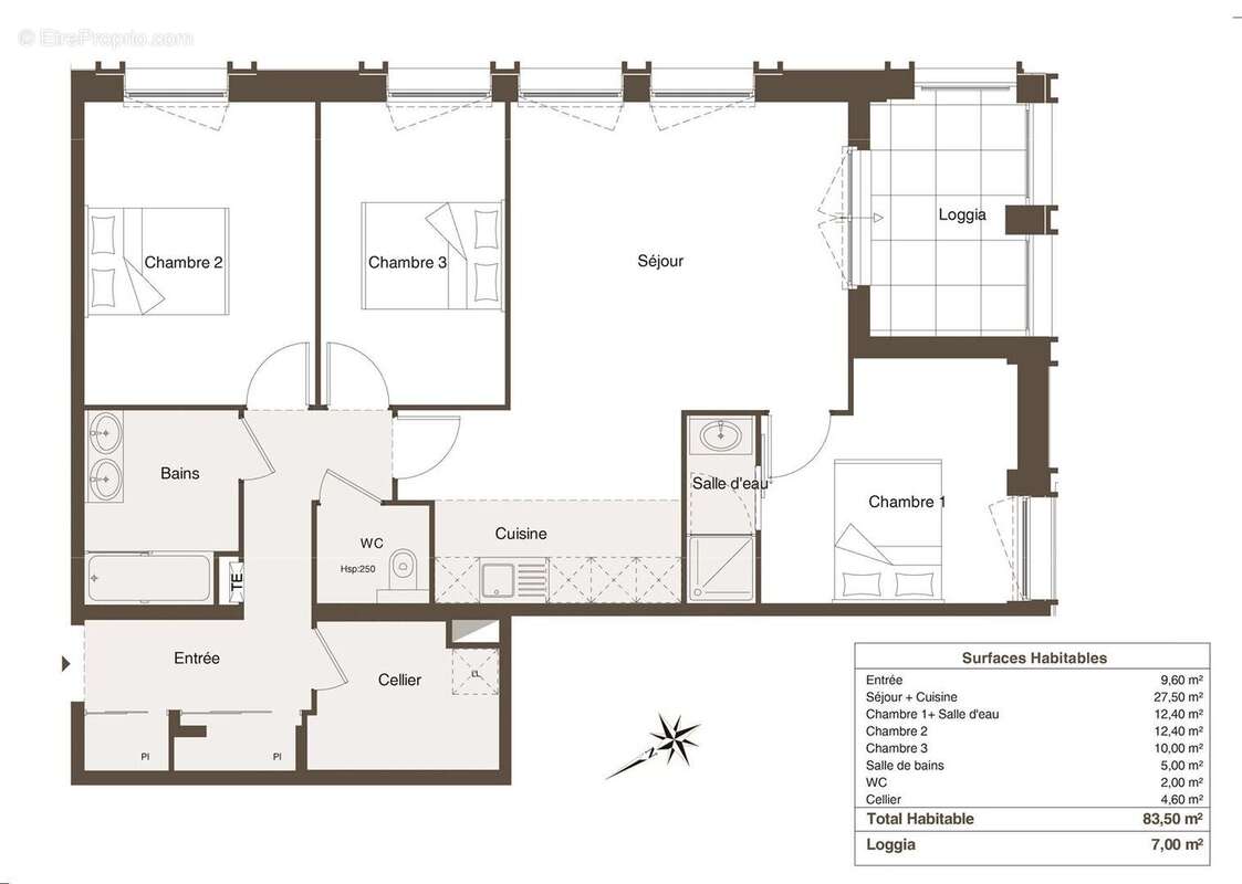 Appartement à BORDEAUX