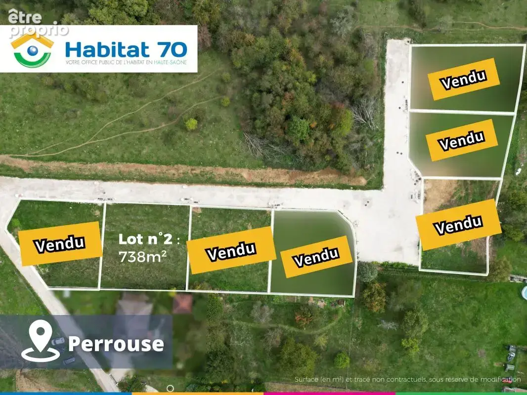 Photo Terrain à Perrouse au prix de 70 110€
