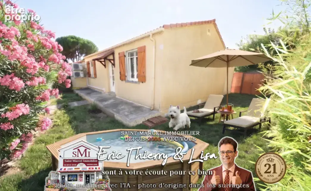EXCLUSIVITE - À saisir ! Charmante maison T3 de plain-pied avec jardin et panneaux solaires à Ornaisons   Peti - photo 2