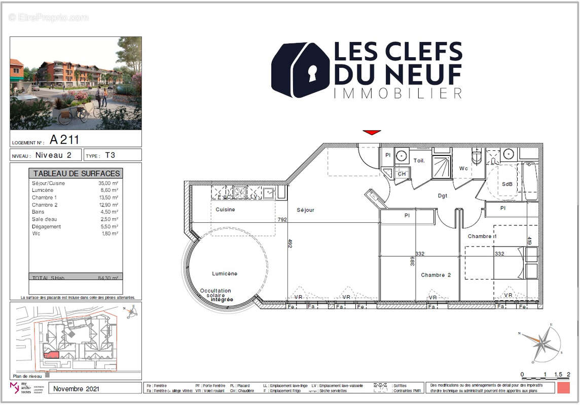 Appartement à SAINT-ORENS-DE-GAMEVILLE