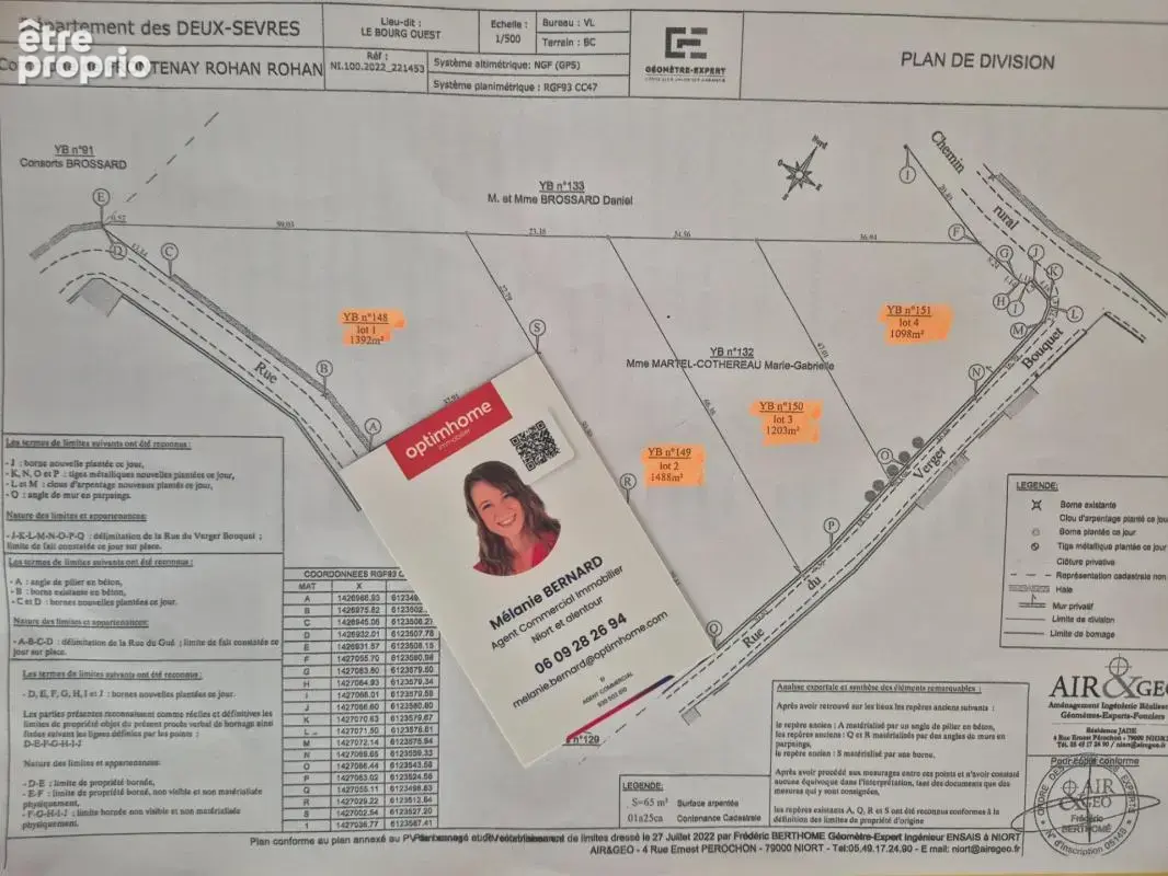 Terrain de 1098m² à 32 940€ HAI, Lot 1 FRONTENAY ROHAN ROHAN (79) - photo 5