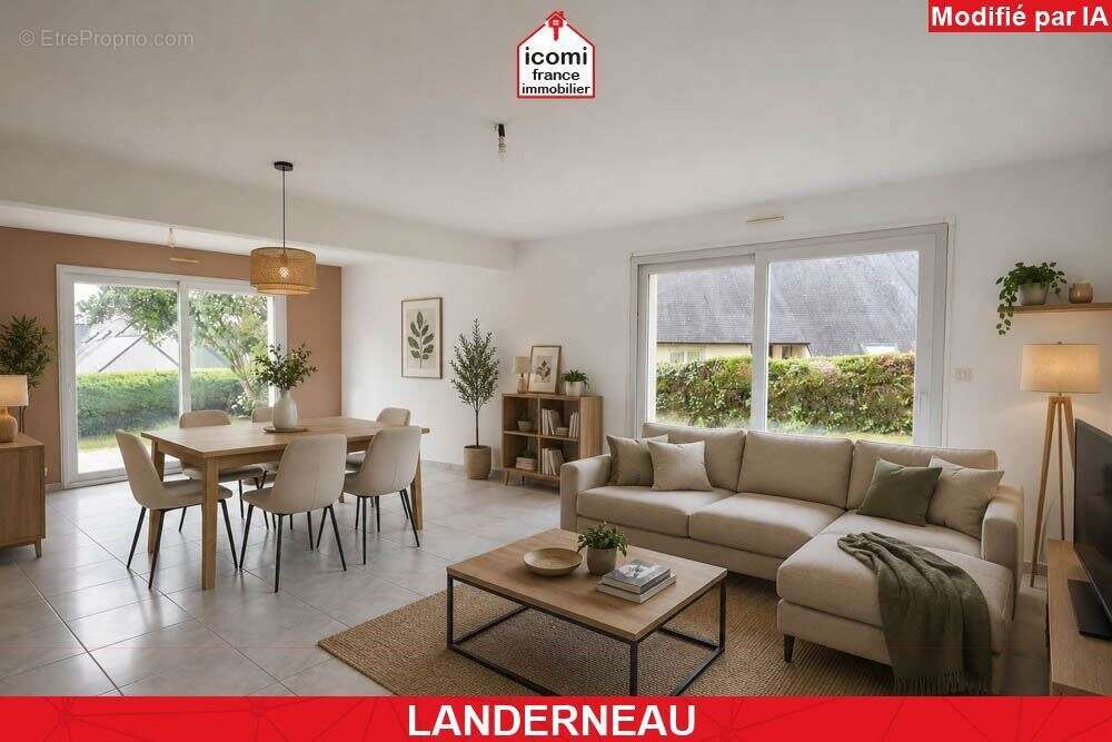Finistere - landerneau (29800) - a vendre - maison  individuellle de 167m² - 7 chambres - garage - jardin de 1000 m² - fenetres  - photo 2