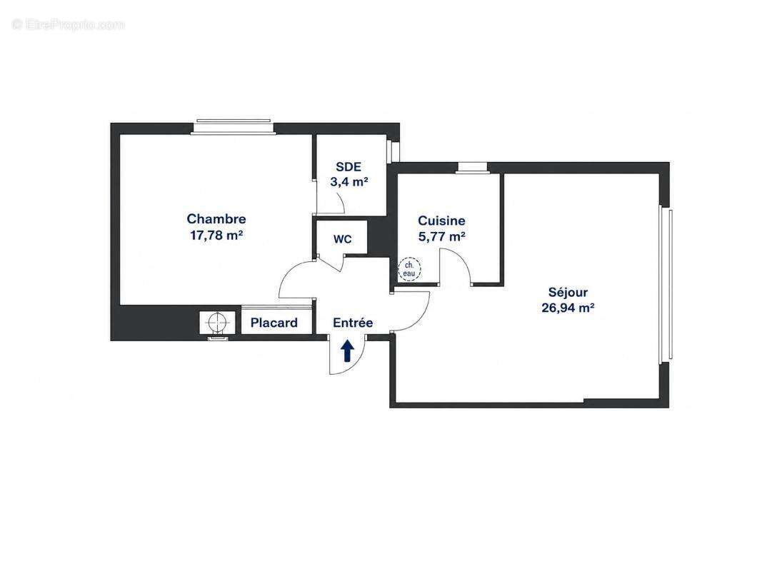 Appartement à PARIS-20E
