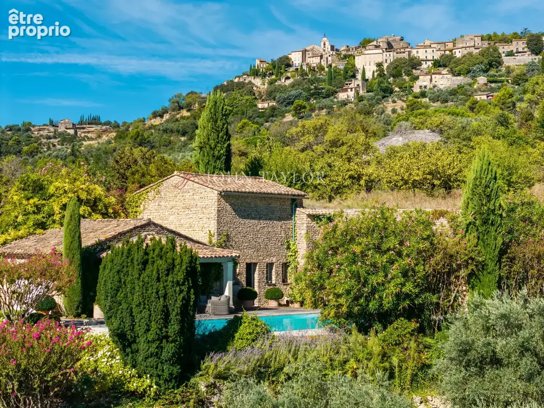 Propriété de prestige en pierre à vendre à Gordes  Vue panoramique sur le Luberon - photo 4