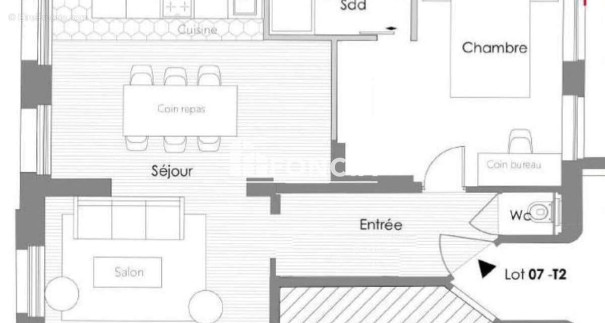 Appartement T2 de 50m2 - Hyper centre - photo 2