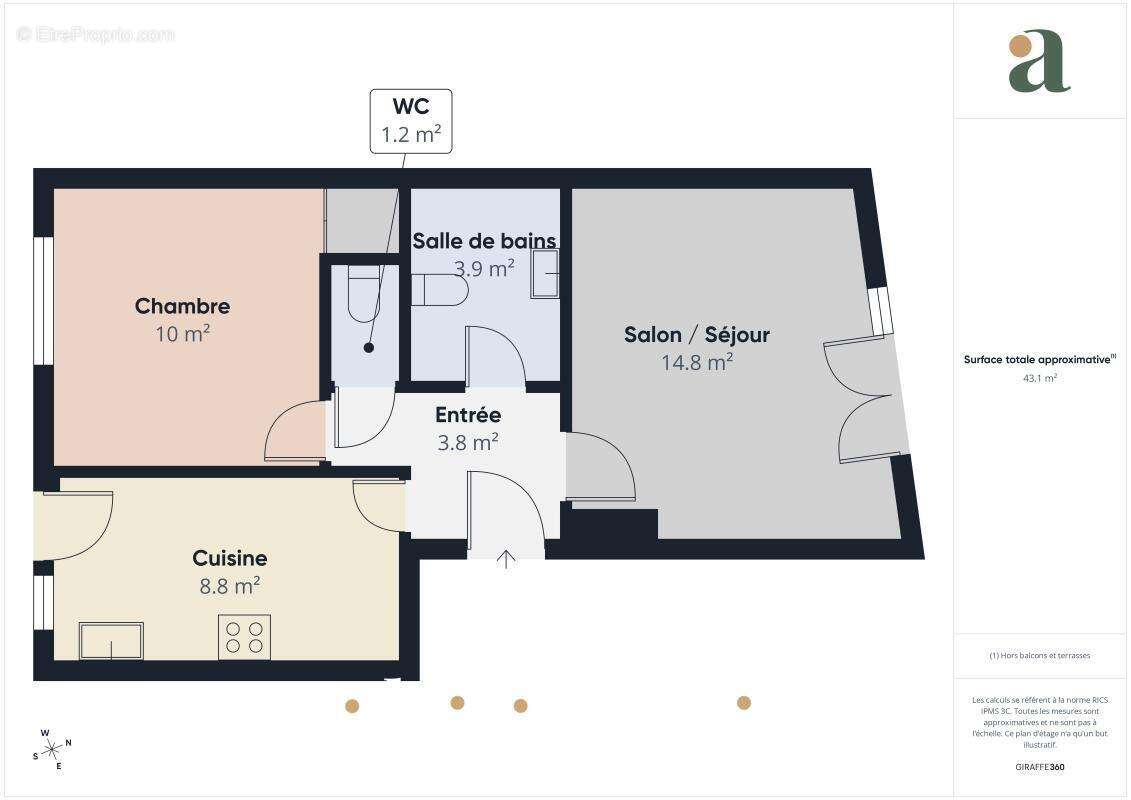 Appartement à TOURS