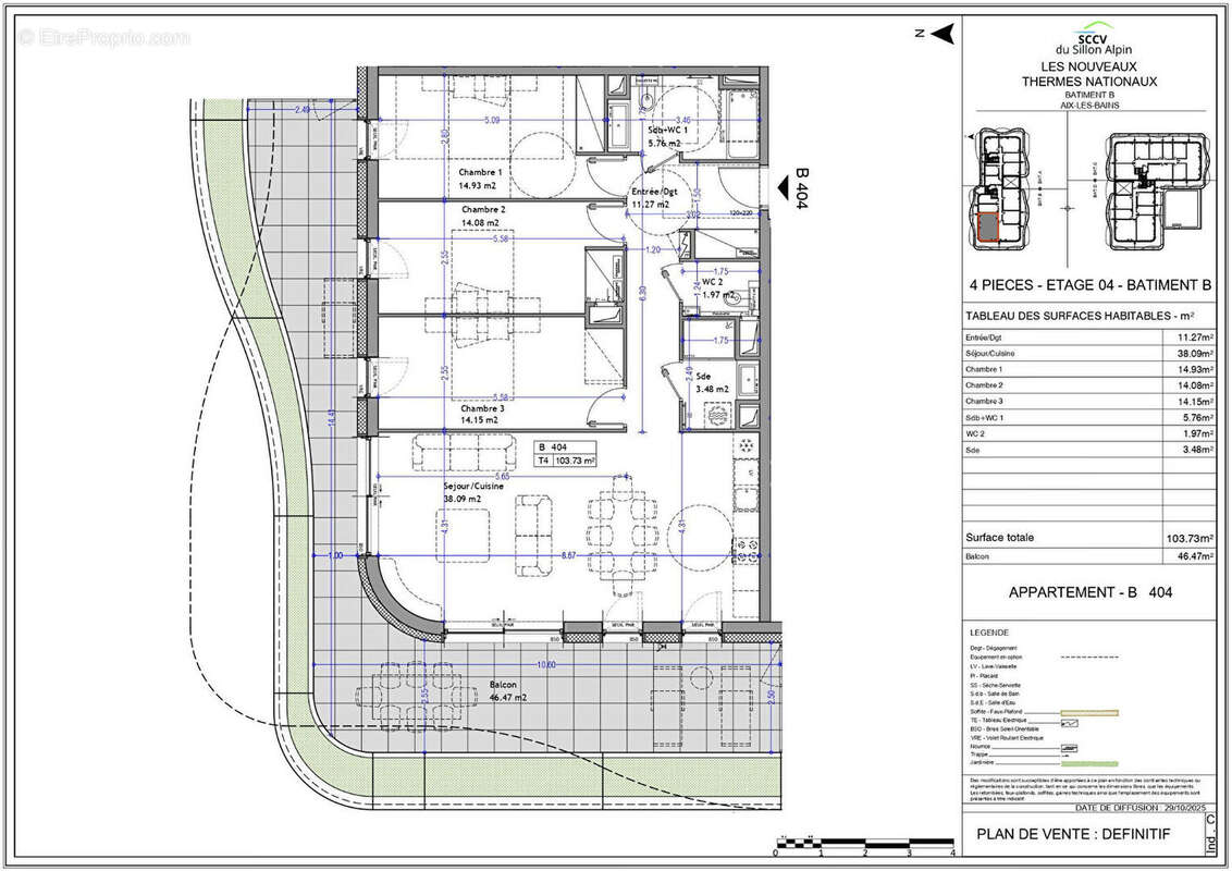 Appartement à AIX-LES-BAINS