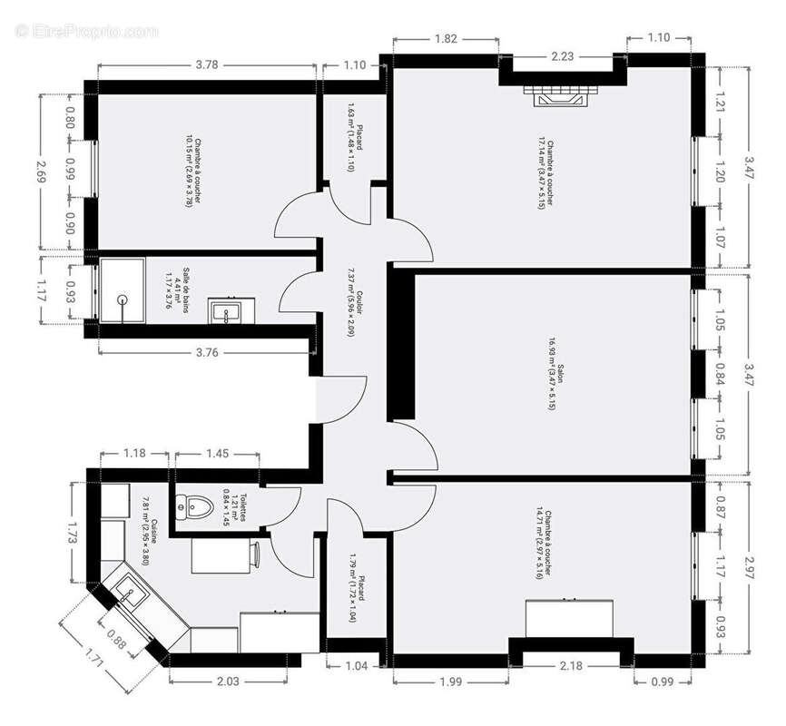 Appartement à PARIS-10E