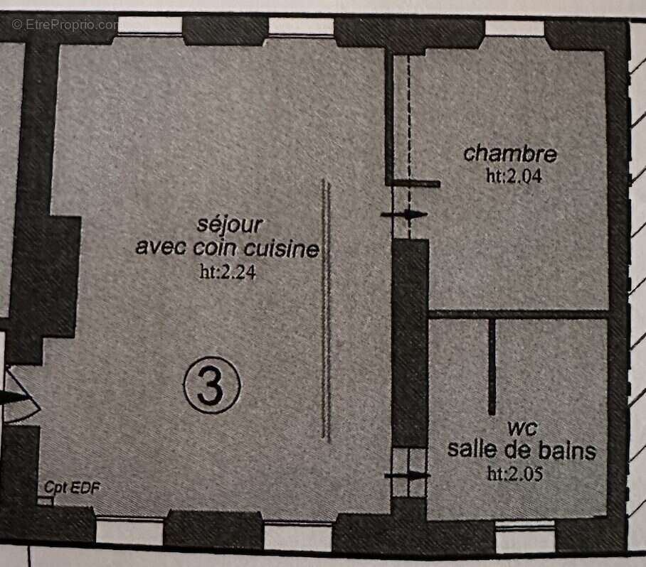 PLan de l'appartement - Appartement à SILLY-LE-LONG