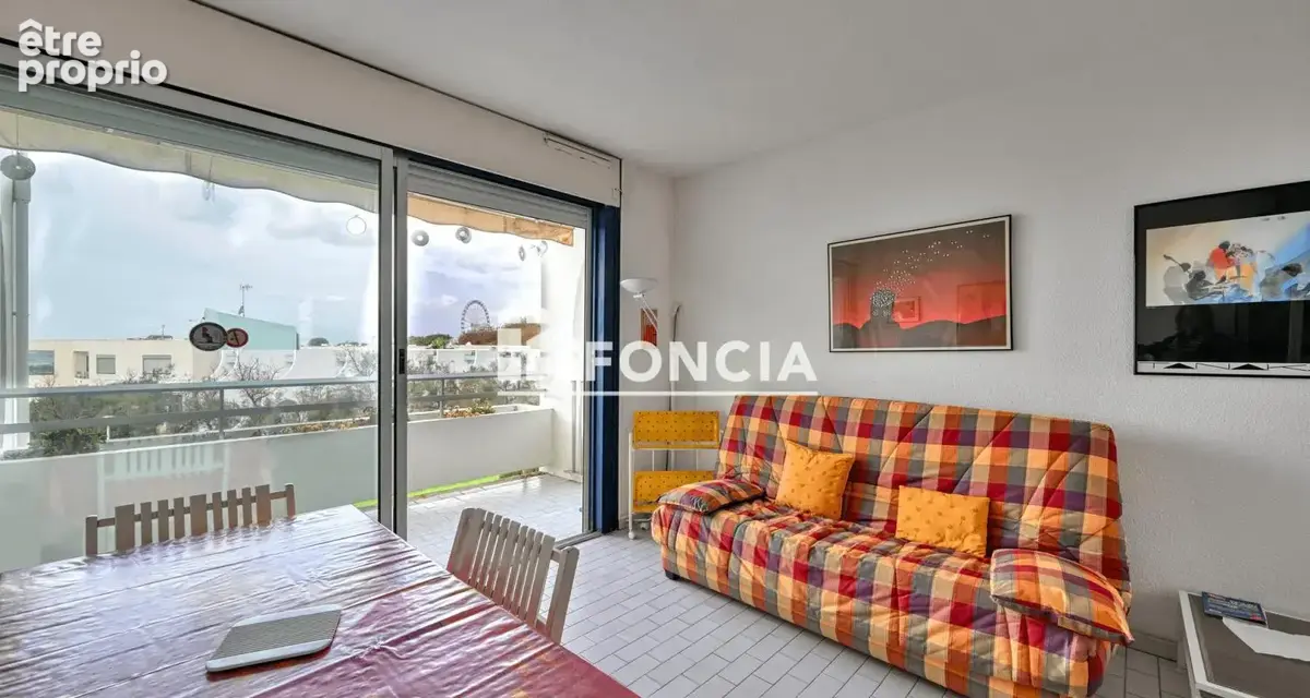 Point zero – 1ère ligne mer – studio cabine 26 m² – vue mer – balcon 6 m² – parking - photo 4