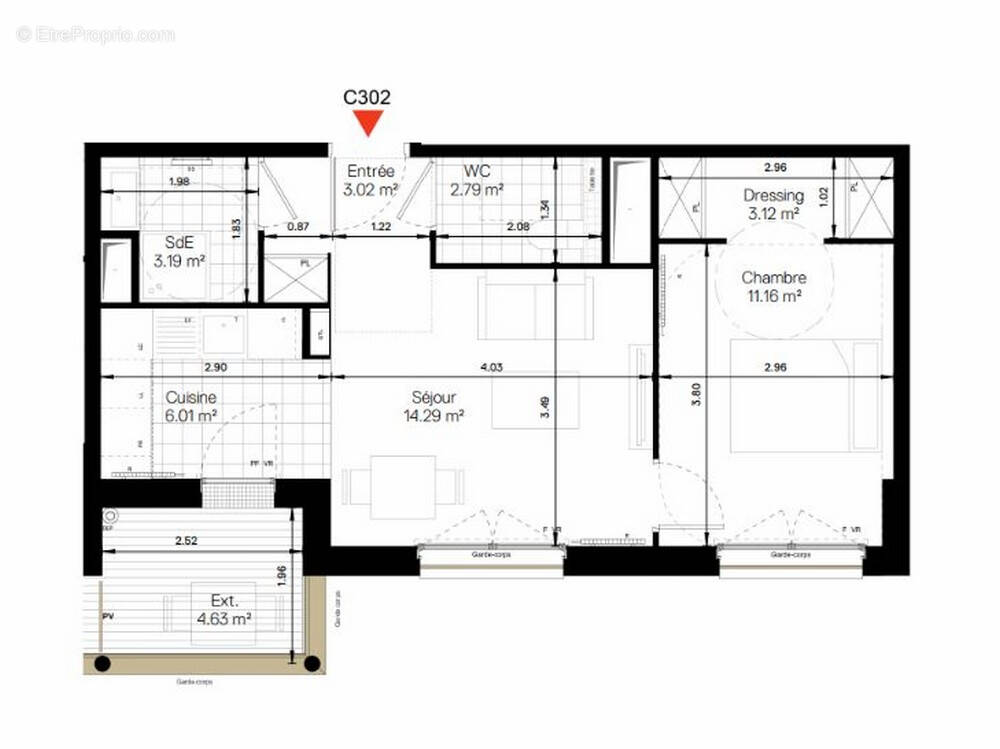 Appartement à CHATILLON