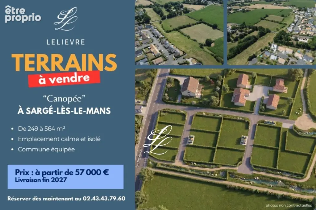 Photo Terrain à Sarge-Les-Le-Mans au prix de 75 000€