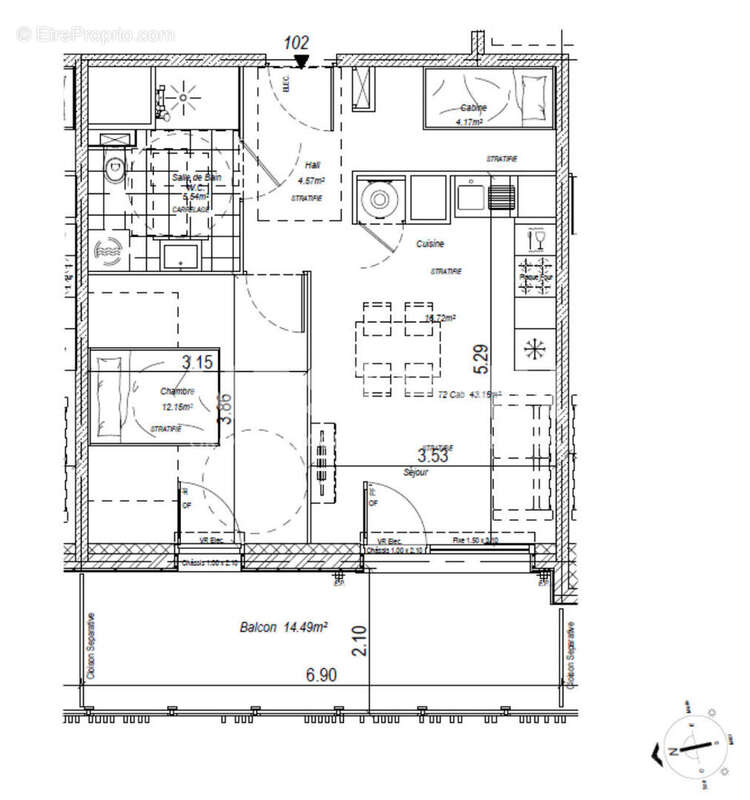 Appartement à CAMIERS