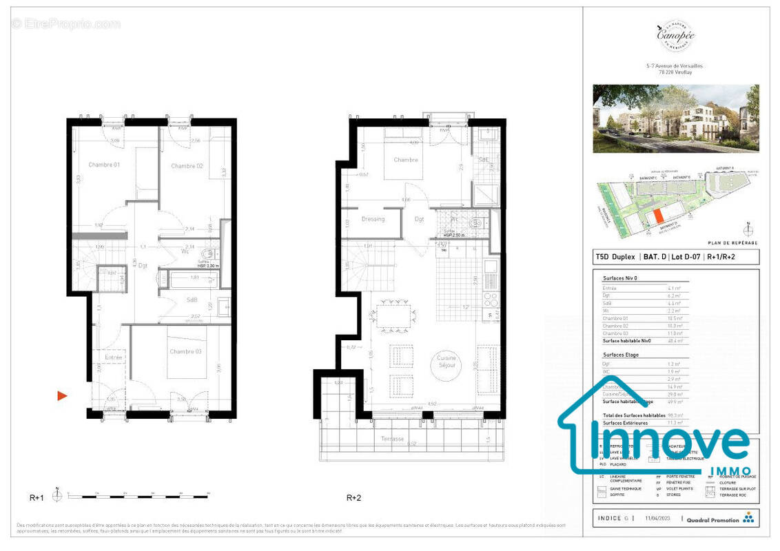 Appartement à VIROFLAY