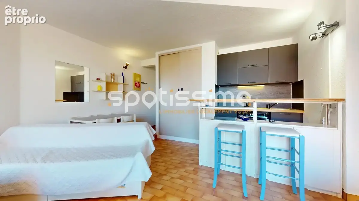 Cap d'agde  avant-port  grand studio cabine avec terrasse et solarium privé vue port - photo 20