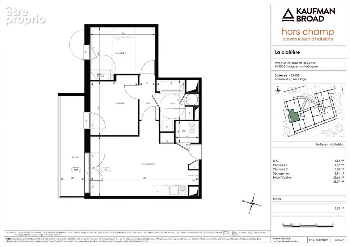 Appartement 55m² à entraigues-sur-la-sorgue - photo 4
