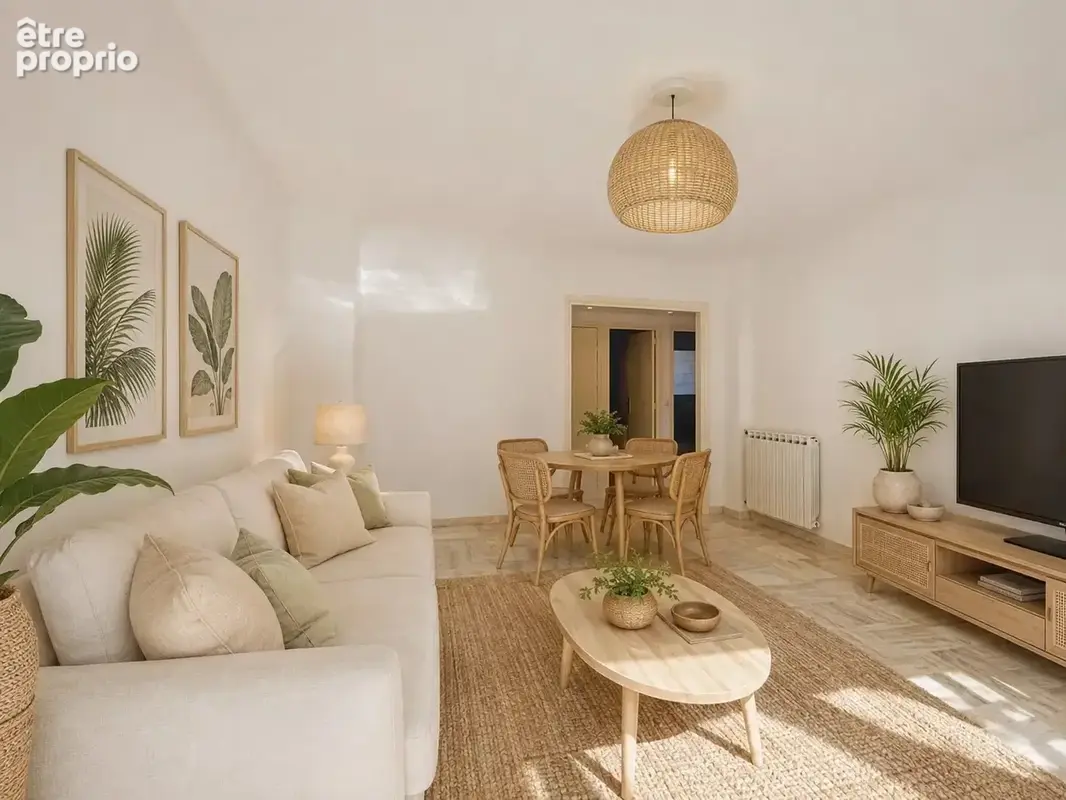Cannes montrose : 3 pieces + terrasse et cave - photo 7