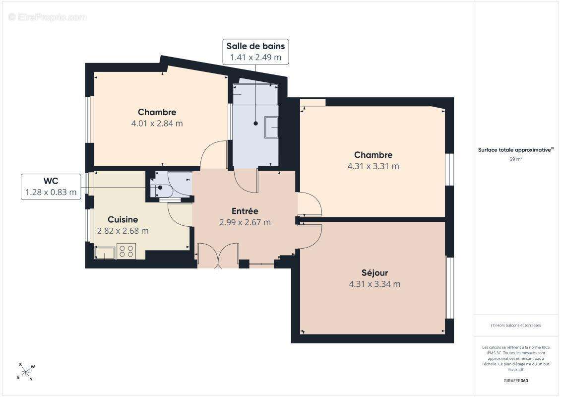 Charmant appartement - 61 m² - 3 pièces en vente à Saint-Mandé (94160) - photo 15