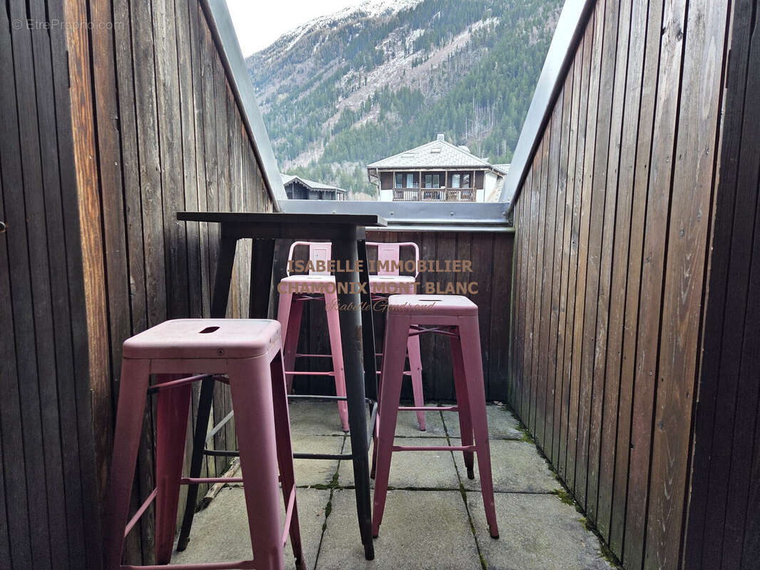 Balcon /Vente appartement Chamonix - Appartement à CHAMONIX-MONT-BLANC
