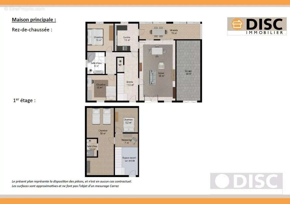 Maison de plain-pied avec grand jardin et garage. - photo 22