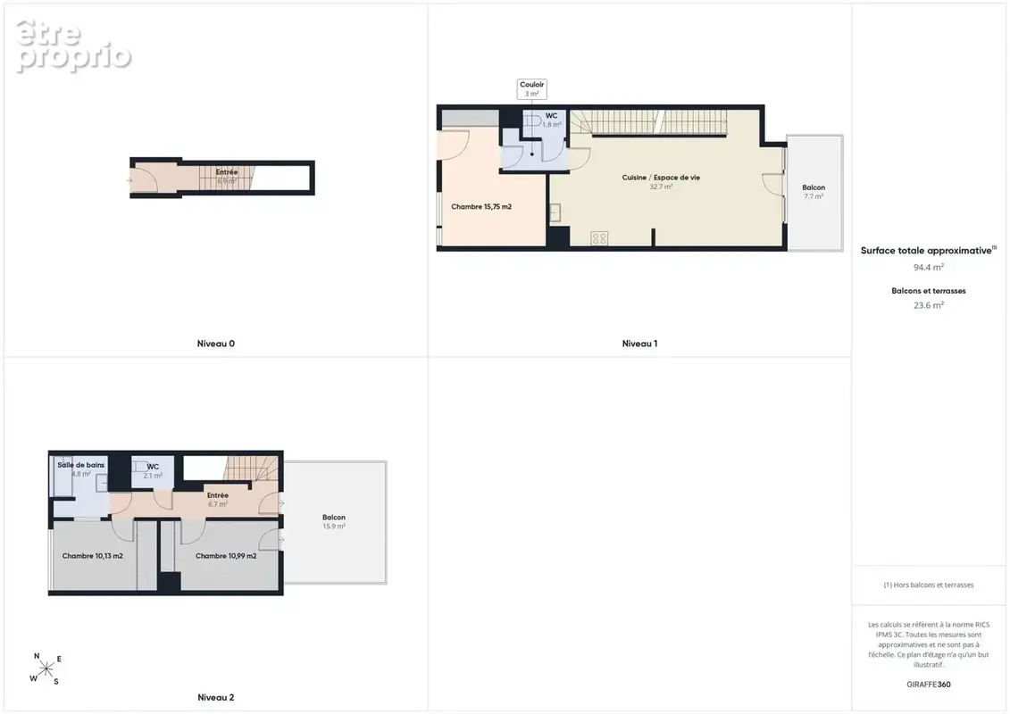 Duplex contemporain 3 chambres avec deux terrasses et double stationnement - photo 18